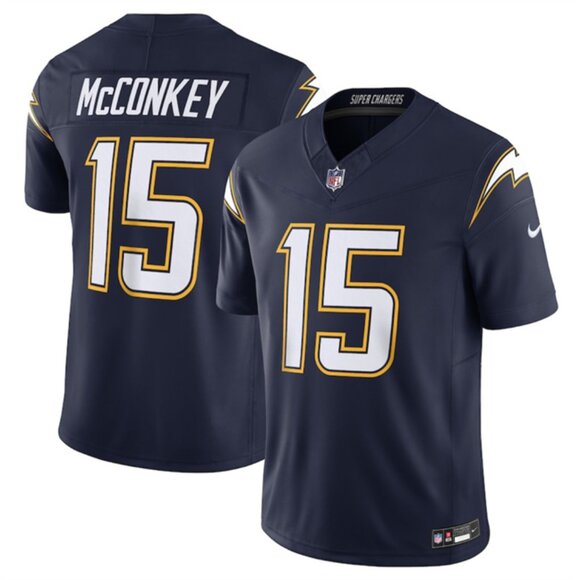 Mens Youths  Kids Ladd McConkey Navy Jersey Vapor Stitched - Picture 1 of 1